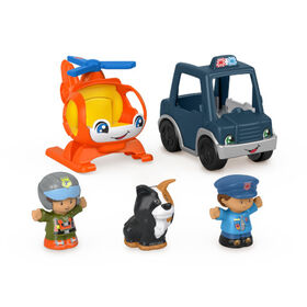 Fisher-Price Little People Helicopter and Police Set