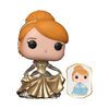 POP! and Pin: Cendrillon (Or) avec épingle - Ultimate Princess Collection - Notre exclusivité