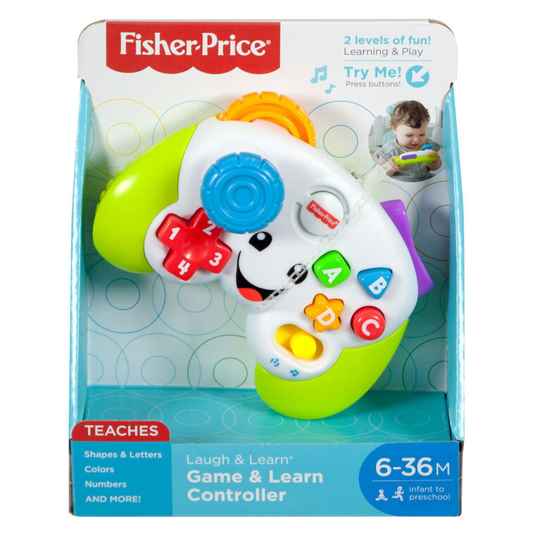 Fisher-Price Laugh & Learn Game & Learn Controller Baby & Toddler Musical Toy with Lights