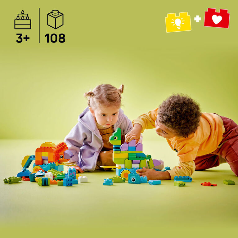 LEGO DUPLO Town 3 in 1 Dinosaurs on Wheels Learning Toy for Toddlers, Ages 3+ - 10451 LEGO DUPLO Town 3 in 1 Dinosaurs on Wheels Learning Toy for Toddlers, Ages 3+ - 10451