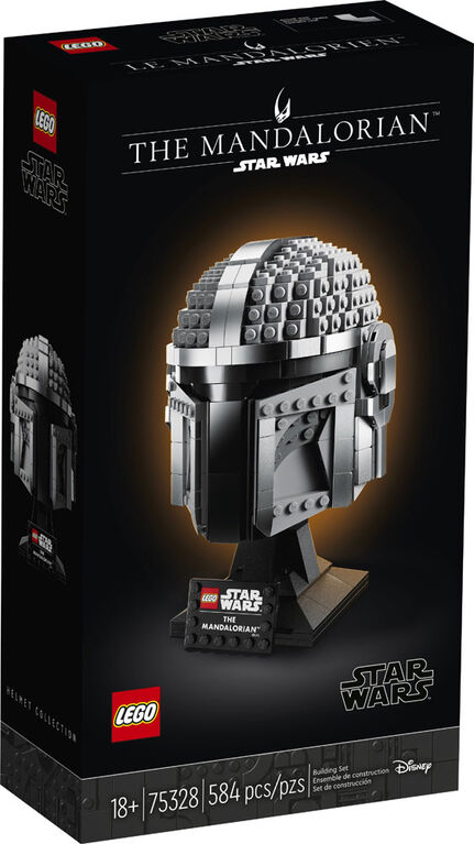 LEGO Star Wars The Mandalorian Helmet 75328 Building Kit (584 Pieces)