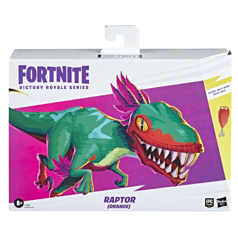 Hasbro Fortnite Victory Royale Series Raptor (Orange) Collectible Action Figure with Accessories 6-inch
