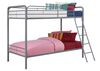 DHP Twin over Twin Bunk Bed -  Silver