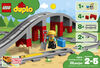 LEGO DUPLO Town Les rails et le pont du train 10872 (26 pièces)