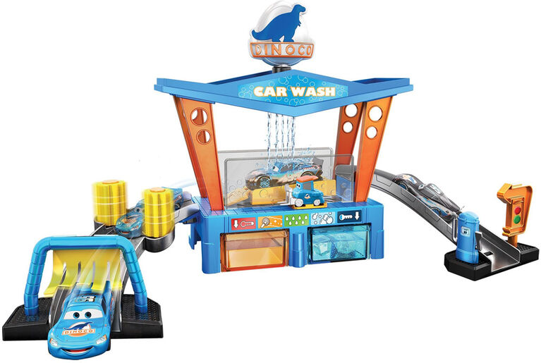 Disney Pixar Cars Coffret Station de Lavage Baleine avec 1 Voiture Flash  McQueen, Jeu avec Changement de Couleur, Jouet Enfant, Dès 4 ans, HGV70