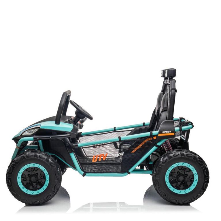 KIDSVIP Kids' & Toddlers' Licensed 2-Seater 12V Dune Buggy 4X4 Ride-On UTV w/ RC - Blue