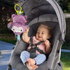 Fisher-Price Baby Stroller Toy Sing & Go Purple Monkey Musical Sensory Plush
