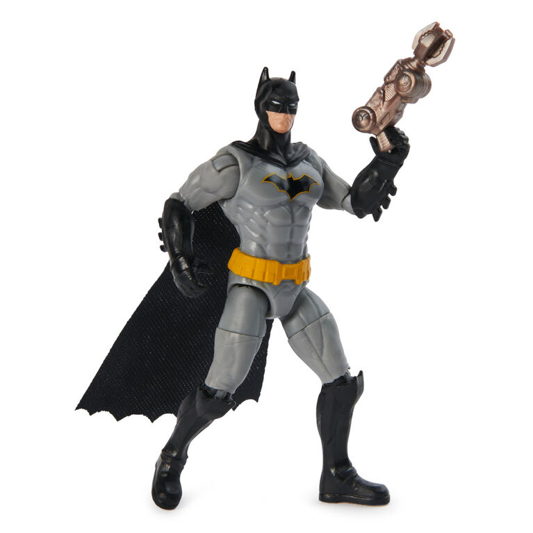 DC Comics, Rebirth Batman Action Figure with 2 Mystery Accessories, 4-inch