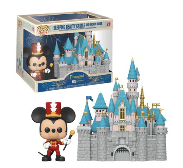 Figurine en Vinyle Sleeping Beauty Castle and Mickey Mouse par Funko POP! Disneyland 65th