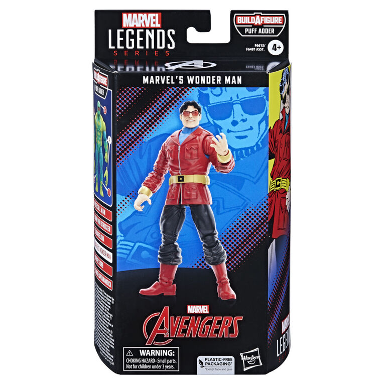 Hasbro Marvel Legends Series: Marvel's Wonder Man Avengers Marvel Classic Comic Action Figure 6 Inch