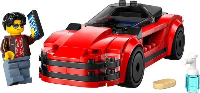 LEGO City Red Sports Car Building Toy - Educational Gift for Birthdays and Holidays - 60448