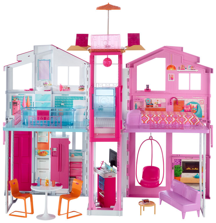 Barbie Pink Passport Deluxe 3 Story Townhouse R Exclusive Toys