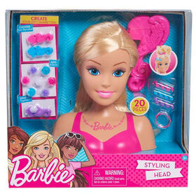 Petite T&ecirc;te de Coiffure de Barbie - Blonde.