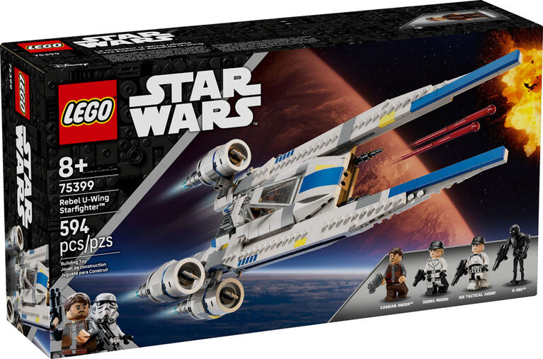 LEGO Star Wars Rebel U-Wing Starfighter -Model Building Set for Boys, Girls, and Kids 8+ -75399
