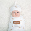 Lulujo - Hello World Blanket + Knotted Hat - Daisies