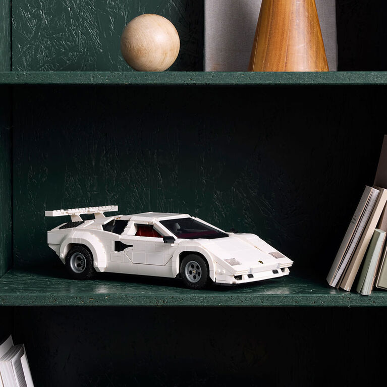 LEGO Icons Lamborghini Countach 5000 Quattrovalvole Model Car Kit - Collectible Building Set - 10337