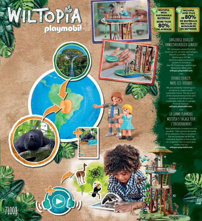 Playmobil - Wiltopia - Maison familiale dans l'arbre