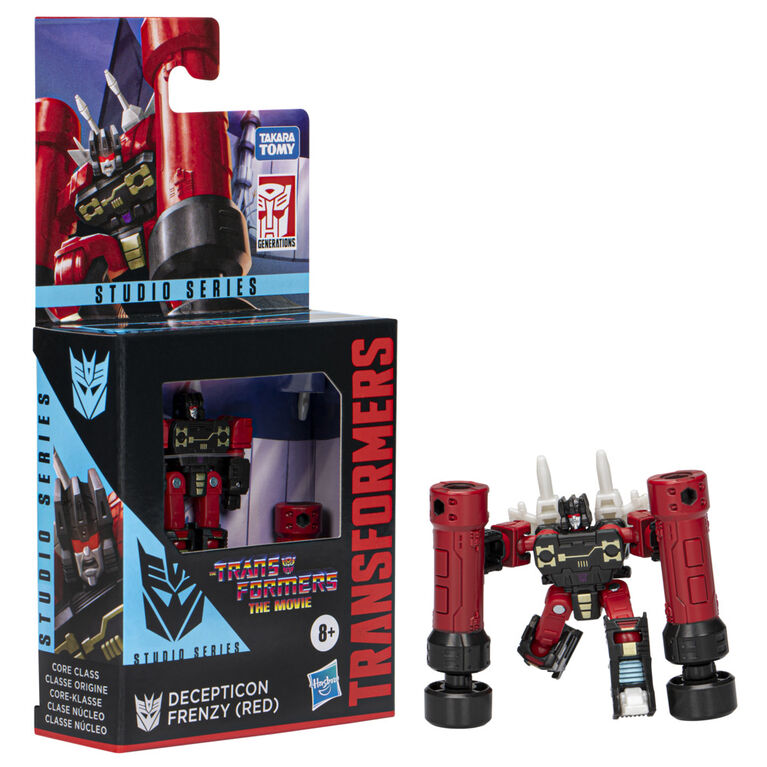 Transformers Generations Studio Series, figurine Decepticon Frenzy (Rouge) classe Origine de 8,5 cm, Les Transformers : le film