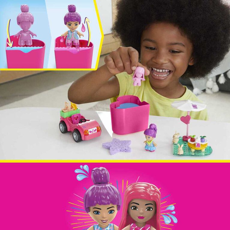 MEGA- Barbie- Color Reveal- Voyage en décapotable