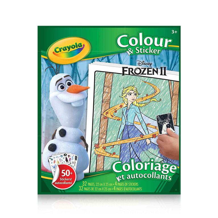 Livre à colorier et autocollants Crayola La Reine des neiges 2 Disney