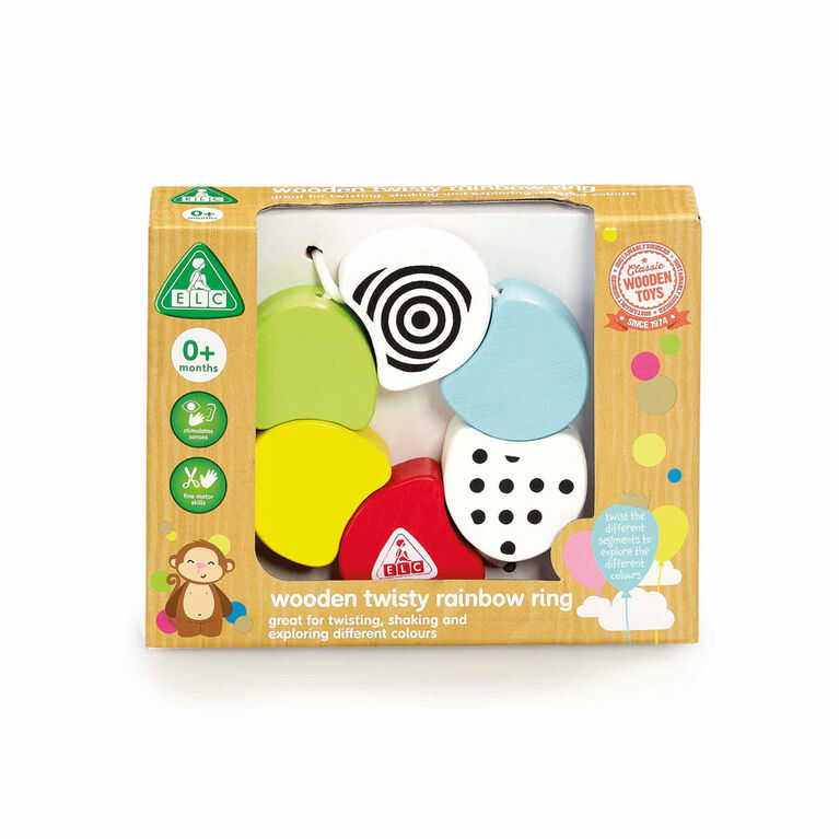 Early Learning Centre Wooden Twisty Rainbow Ring - Édition anglaise - Notre exclusivité