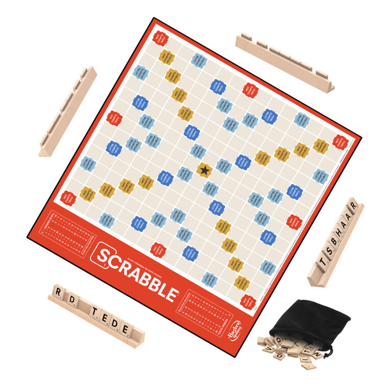 Scrabble version francais, 1 unité – Hasbro : Cadeaux pour tout petits