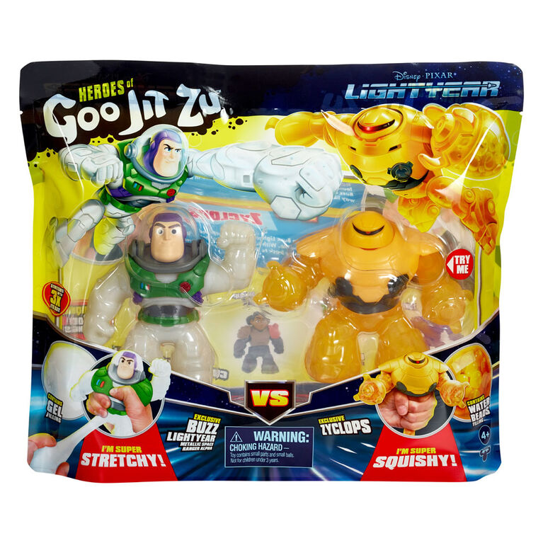 Heroes Of Goo Jit Zu Lightyear Versus Pack Buzz Vs Zyclops