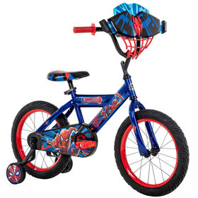 Vélo, Spider-Man de Marvel par Huffy 16 pouces, Rouge et Bleu - Notre exclusivité