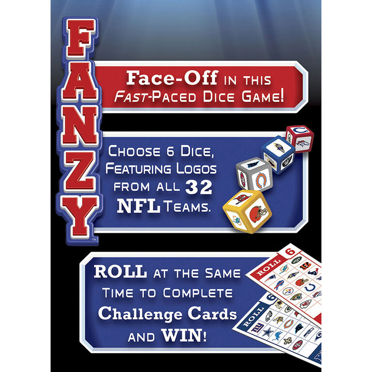 NFL Fanzy Speed Dice Game English Edition Toys R Us Canada