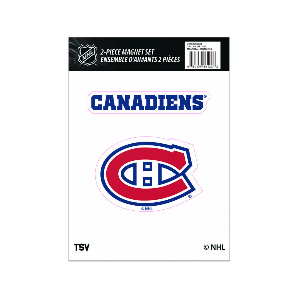 NHL Montreal Canadiens 2 piece magnet set