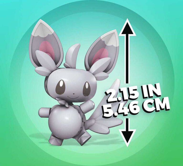 Mega Pokemon Minccino Construction Set with character figures (27 Pieces)