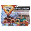 Monster Jam, Monster trucks Monster Mutt Rottweiler vs. Scooby Doo officiels qui changent de couleur en métal moulé, échelle 1:64