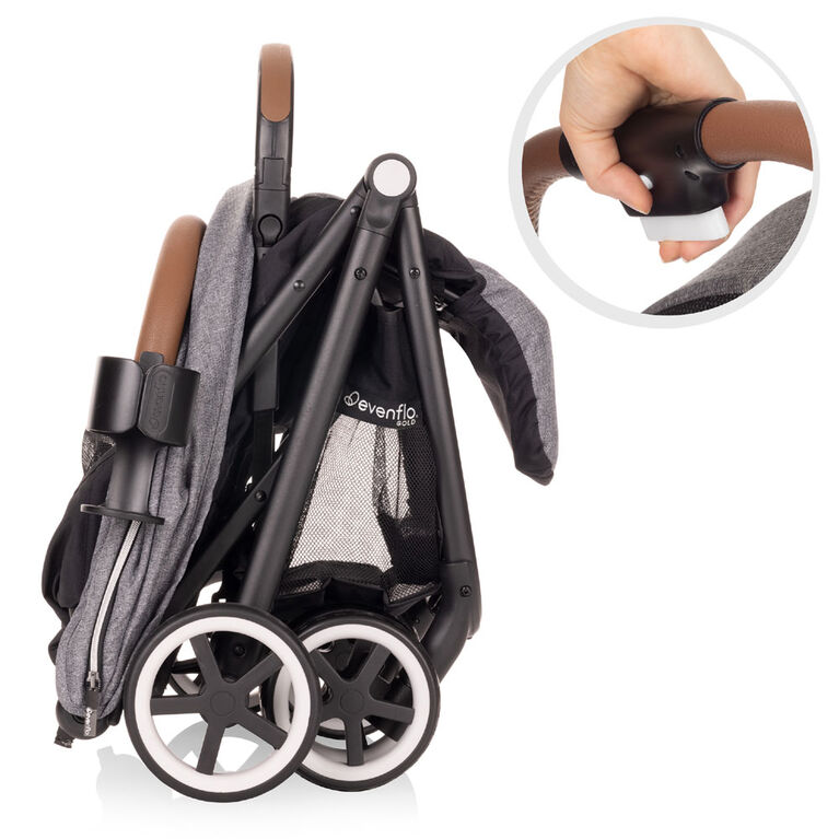 Evenflo GOLD Otto Self-Folding Lightweight Travel Stroller (Moonstone Gray)