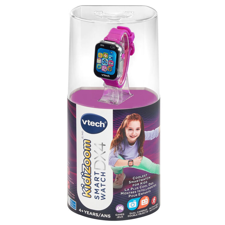 VTech KidiZoom Smartwatch DX4 with Dual Cameras, Photo & Video Effects, Secure Watch Pairing, Games, Splash-proof, Built-in Rechargeable Battery