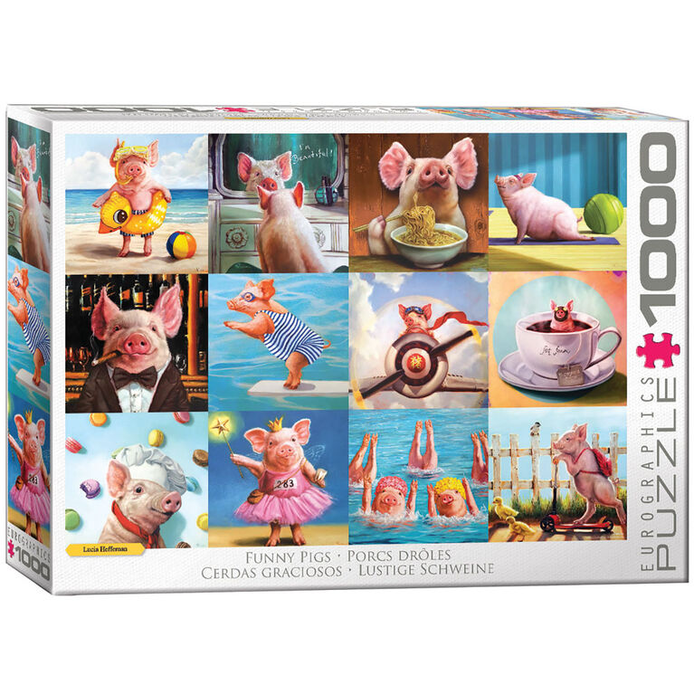 Eurographics Funny Pigs 1000 Pc Puzzle