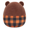 Squishmallows 7.5" - Omar the Brown Bear with Plaid Jacket
