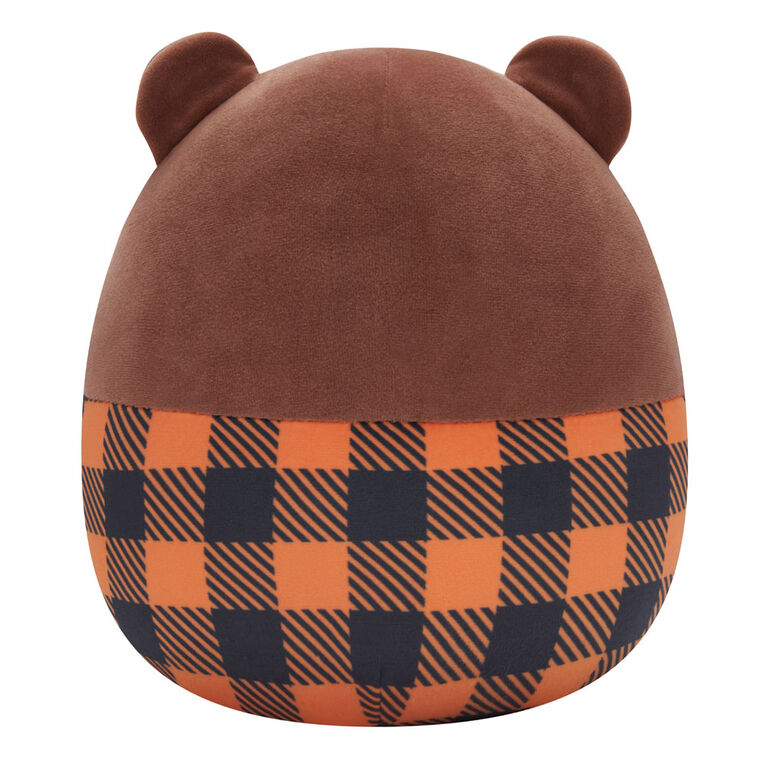 Squishmallows 7.5" - Omar the Brown Bear with Plaid Jacket