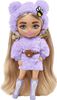Barbie Extra Minis Doll #4 (5.5 in) in Fashion and Accessories, with Doll Stand
