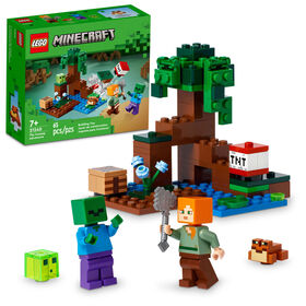 LEGO Minecraft The Swamp Adventure 21240 Building Toy Set (65 Pieces)