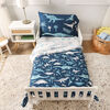 3-Piece Toddler Bedding Set, Blue Dinosaur