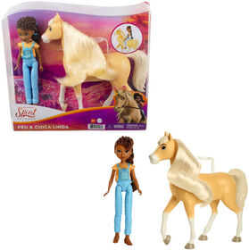Spirit : l'indomptable - Poupée Apo et son cheval Chica Linda