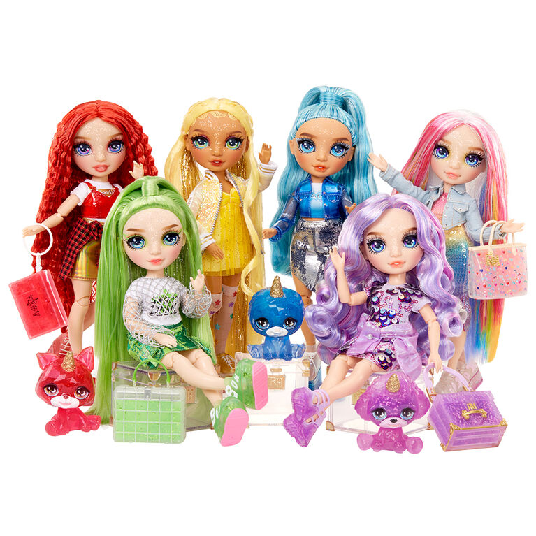 Rainbow High Amaya (Rainbow) with Slime Kit & Pet - Rainbow 11" Shimmer Doll