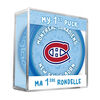 NHL Montreal Canadiens new fan is born logo on blue puck in cube