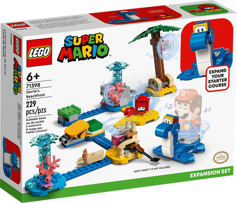LEGO Super Mario Dorrie's Beachfront Expansion Set 71398 Building Kit (229 Pieces)