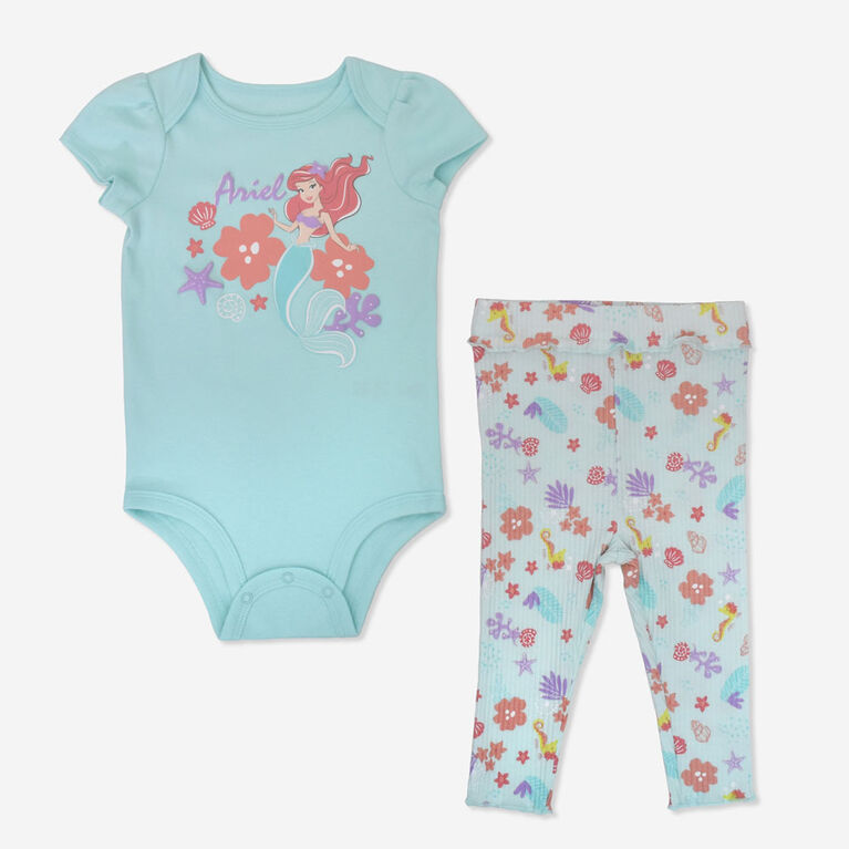 Ariel ens.Legging Aqua Bleu 6/9M