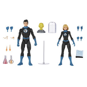 Hasbro Marvel Legends Series Franklin Richards and Valeria Richards, Fantastic Four Collectible 6 Inch Action Figures