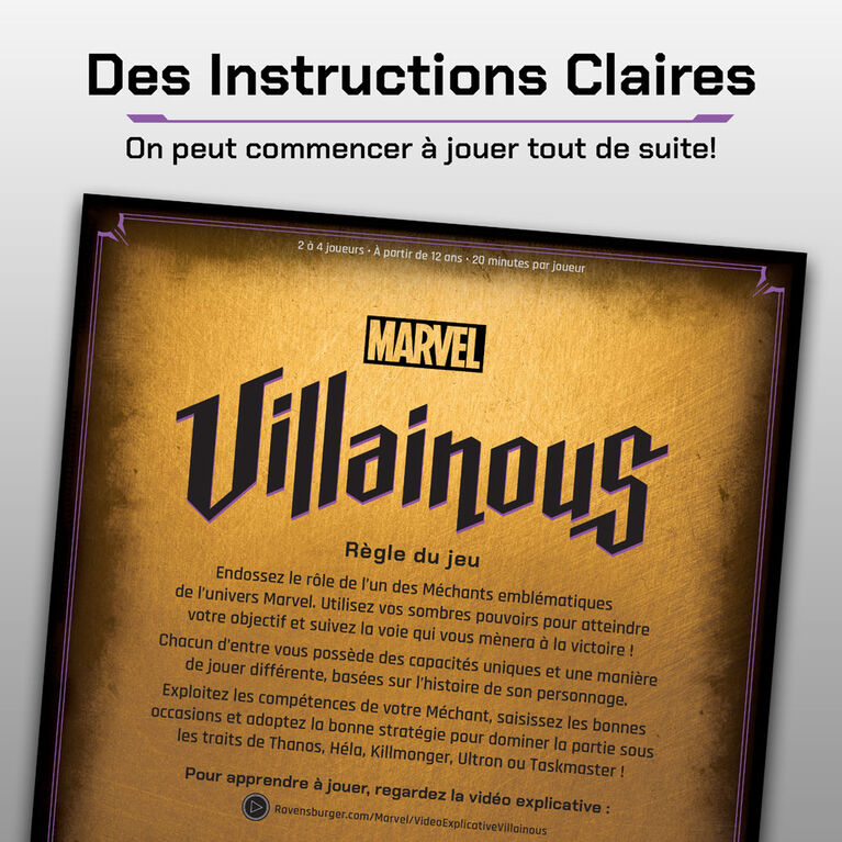 Ravensburger Marvel Villainous: Infinite Power Game - French Edition
