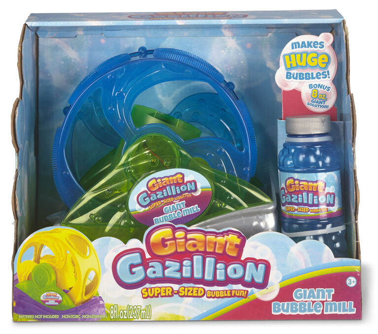 Moulin à bulles géantes Gazillion - Bleu/Vert