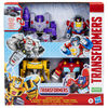 Transformers Toys Heroes vs Villains 4-Pack, 4.5 Inch Action Figures, Preschool Robot Toys for Kids Ages 3 and Up