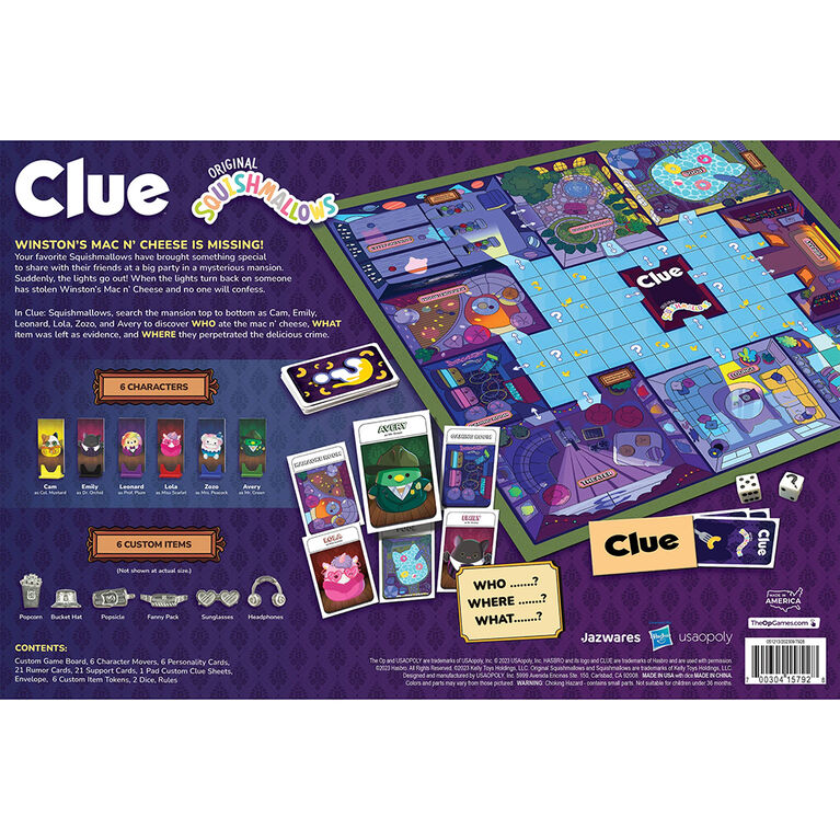 USAopoly CLUE: Squishmallows - English Edition